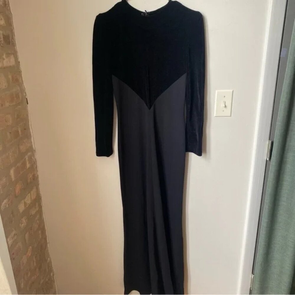 Escada Couture Black Long Sleeve Dress Formal Dress